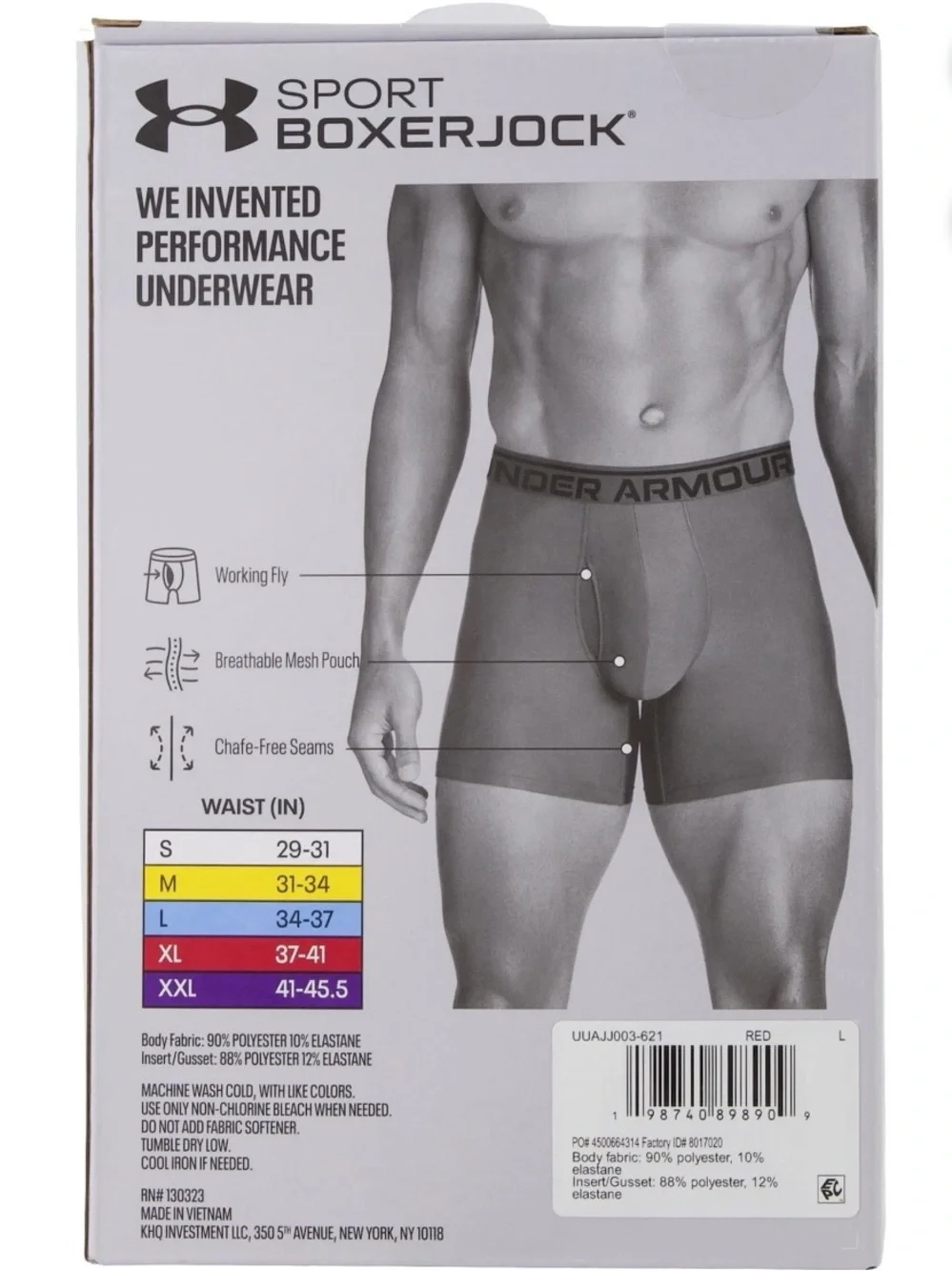 Under Armour Men’s Boxer Brief 3-Pack XL